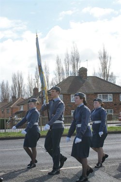 Old Squadron banner be paraded to the Church