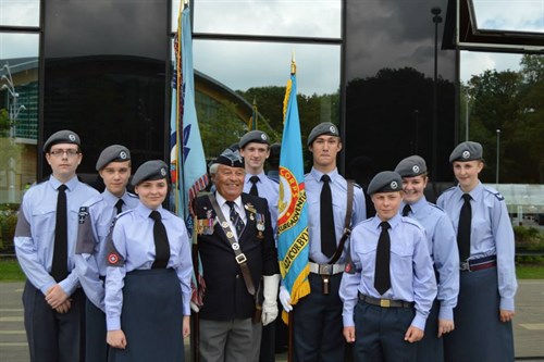 422 (Corby) Squadron Cadets with Corby RAFA