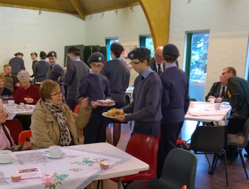 WW1 Cadets Serving Tea And Cake