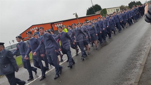 Corby Air Cadets parade to remember the fallen
