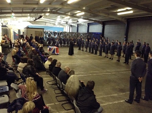 Corby Air Cadets October 2015 Intake ready to be enrolled