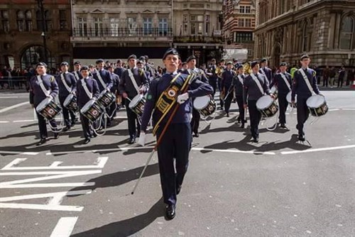 Cpl Hannah Eden performing with the National Marching Band of the ACO